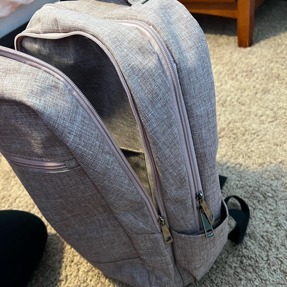 Purple Backpack with laptop sleeve - Picture 3 of 6